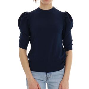 MAGLIA MANICHE A SBUFFO BLU